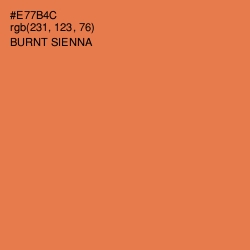 #E77B4C - Burnt Sienna Color Image